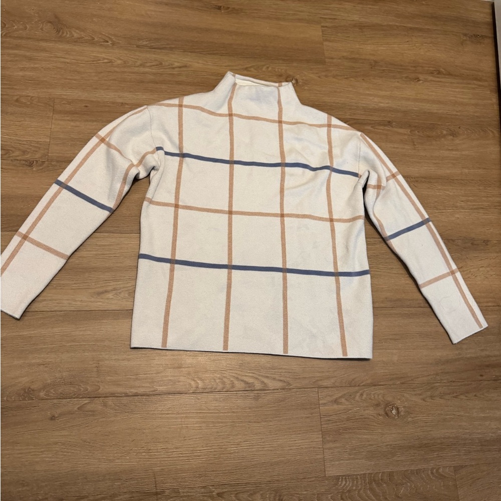 Tahari Striped Cowl Neck Sweater